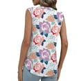 thumbnail image 3 of Mengpipi Womens Casual Tank Top Sleeveless Summer Shirts V-Neck Comfy Blouse for Work S-XL, 3 of 5