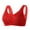 Red bras, variant on Pimelu Bras for Women Wireless Bras Womens Full Coverage Bras Plus Size Front Closure Wirefree Underwear for Seniors Breathable Comfy Bralettes Daily Bra