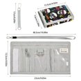 thumbnail image 3 of JIALIOU Nylon Trifold Card Wallet with ID Window Zipper Pocket for Men Women Teen Crazy Cool Skull, 3 of 7