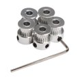 thumbnail image 3 of unbranded 5Ud Poleas Gt2 De Aluminio Plata Para Movimiento En Impresoras 3D Repstrap, 3 of 5