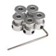 thumbnail image 3 of unbranded 5Ud Poleas Gt2 De Aluminio Plata Para Movimiento En Impresoras 3D Repstrap, 3 of 5