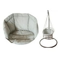 thumbnail image 4 of Thickened Patio Swing Seat Cushion Garden Hammock Removable Pads Wicker Tear Drop Hanging Cover - gray, 4 of 9