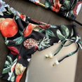 thumbnail image 5 of Gibobby Conjunto de traje de baño de bikini Nuevo traje de baño sexy de estilo étnico con estampado de bikini dividido para mujer(Negro,CH), 5 of 5