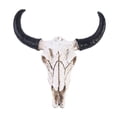 thumbnail image 1 of Figura de resina 3D de Animal cabeza de calavera de vaca Ehuebsd adorno para colgar en la pared figuritas artesanales, 1 of 5