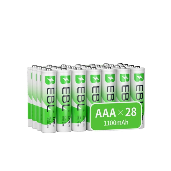 Pilas recargables EBL AAA 28 unidades 1100 mAh 1,2 V Ni-MH