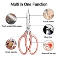 thumbnail image 3 of Kitchen Scissors,Multi-Purpose Kitchen Shears,Heavy Duty Dishwasher Safe Food Scissors,Non Slip Stainless Steel Sharp Cooking Scissors for Kitchen,Chicken,Poultry,Fish,Meat,Herbs, 3 of 6