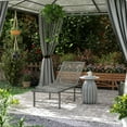 thumbnail image 2 of Outsunny Wicker Outdoor Lounge Chair, Reclining Tanning Chair, Light Grey, 2 of 10