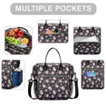 thumbnail image 2 of Pioneer Flower Floral Print Pattern Womens Lunch Box for Work,Insulated Large Lunch Bag,Leakproof Adult Lunch Bag for Work,Beach,Travel,Picnic,Camping, 2 of 6