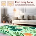 thumbnail image 2 of Flatwoven High Traffic Area Rug, Hawaiian Island Floral Leaf Enchanted Garden Oasis, Non Slip, Stain Resistant, Washable Area Rugs for Living Room, Bedroom(Green, 8), 2 of 8