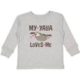thumbnail image 3 of Inktastic My Yaya Loves Me Sloth Girls Long Sleeve Toddler T-Shirt, 3 of 5