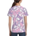 thumbnail image 2 of Boys Girls Kuromi And My Melody Shirt Graphic T-Shirt Crewneck Short Sleeve 3d Colorful Tops Tees, 2 of 6