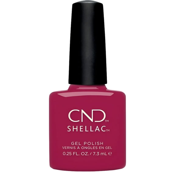CND Shellac Gel Nail Polish How Merlot (Red/Burgundy) 0.25 Ounce