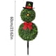 thumbnail image 3 of Árbol Topiario Artificial de Muñeco de Nieve Navideño de 76 Cm con Forma de Muñeco de Nieve y Lazo Rojo, Gorro de Papá Noel, Plantas Artificiales para Decoración de Porche, Interior y Exterior., 3 of 7