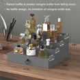 thumbnail image 5 of Cologne Organizer for Men, 4 Tier Black Wood Perfume Organizer with Felt Lining Drawer and Hidden Compartment, Perfume Display Holder, A Gift for Men, 5 of 17
