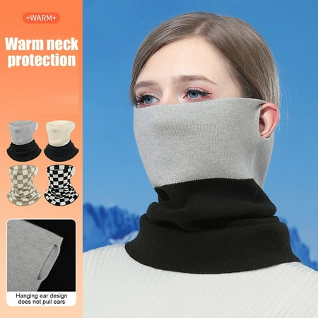 Ettsollp Winter Neck Gaiter Thermal Warm Ski Face Cushion Scarf Windproof Neck Warmer for Outdoor Skiing Fishing Hiking Cycling