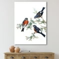thumbnail image 2 of Designart ' Vintage Countryside Birds On Branch III ' Farmhouse Canvas Wall Art Print, 2 of 4
