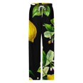 thumbnail image 4 of Citrus Lemons Vintage Art Pajamas For Women Loose Retro Night Pajama Pants Comfortable Sleepwear Bottoms Homewear, 4 of 6