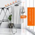 thumbnail image 4 of Séchoir à Linge Pliable en Acier Inoxydable Moderne - Sans Installation, Résistant à la Rouille, Gain de Place pour Maison et Balcon, Abordable 50-60 Yuans, Séchage Multifonctionnel, 4 of 6