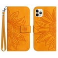 thumbnail image 2 of for iPhone 11 Pro Max Flip Case, Flower Printed PU Leather Magnetic Wallet Case with Stand Holder Flip Cover with Card Slots and Strap Compartment for iPhone 11 Pro Max (6.5") - Yellow, 2 of 11