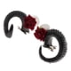 thumbnail image 3 of Cuerno de Artificial Cuernos de Cabra Halloween Cosplay Demonio Diadema Malvada Negro CUTICAT Diadema de pelo gótico, 3 of 8