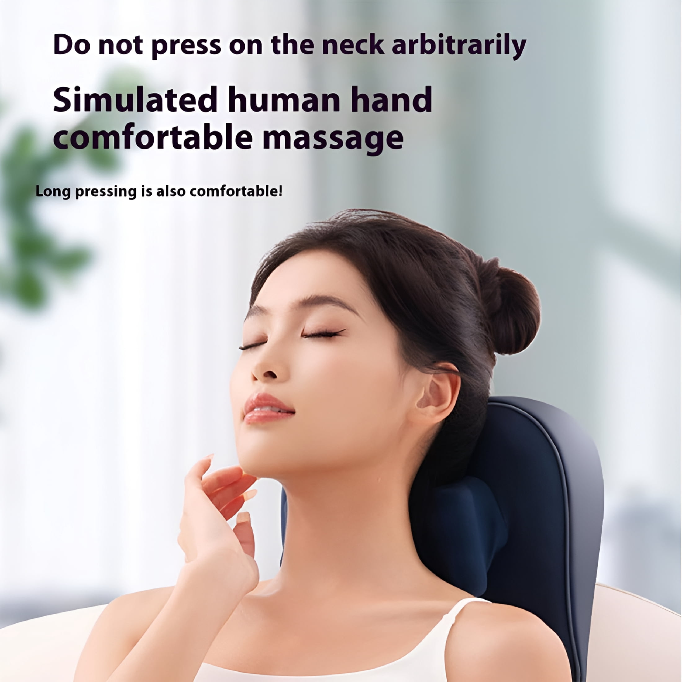 OITY Pillow Neck & Shoulder Massager,Adaptive Thermoknead 3D System,Neck Massager with Rolling Nodes,Neck Massager Pillow Three Modes and Strengths,Heat,Adjustments,For Neck Relaxation