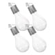 thumbnail image 1 of 4pcs Solar Powered 5LEDs Bulb Hanging Light Copper Wire Light Bulb Outdoor Decorative Chandelier Lamp Bulb (Silver Warm White Light), 1 of 5