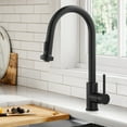 thumbnail image 2 of KRAUS Bolden 2-Function Single Handle Pull Down Kitchen Faucet in Matte Black, 2 of 7