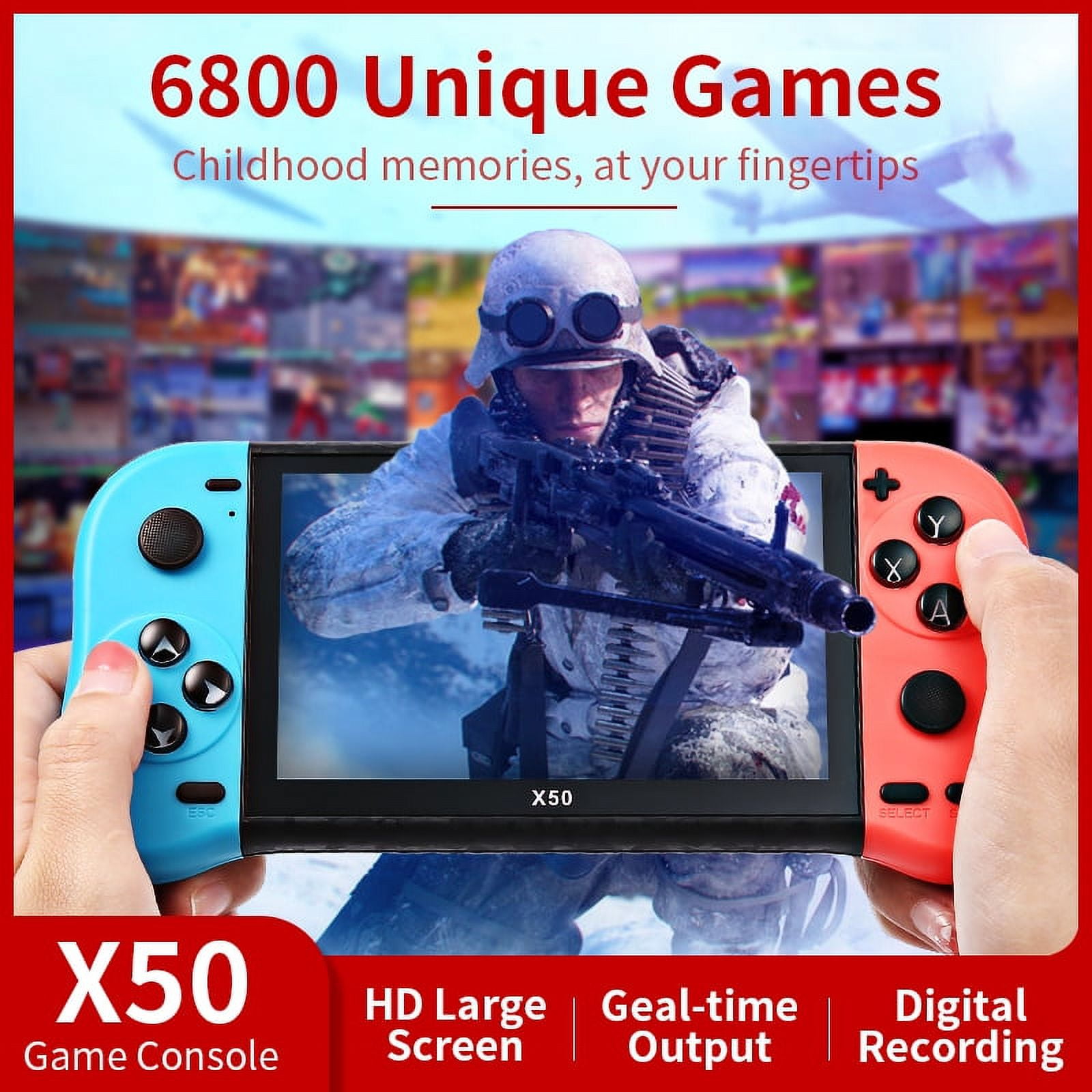 X50 Max HD Screen Handheld Game Console Set 5.1 Inch