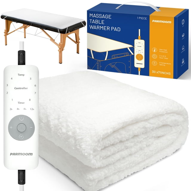 Calentador para camilla de masaje PARMOOM 76 x 180 cm 110 V, 8 niveles de calor