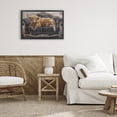 thumbnail image 3 of Stupell Industries Art Deco Cozy Couch Highland Cow Black Floating Frame Canvas Art, 25 x 17, by Tina LeCour, 3 of 8