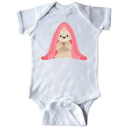 

Inktastic Cute Sloth in a Pink Blanket Gift Baby Boy or Baby Girl Bodysuit