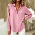 thumbnail image 6 of NominalSnugWomens Button down Shirts Cotton Dress Shirt Long Sleeve Collared Office Work Blouses Tops, 6 of 8