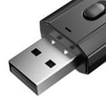 thumbnail image 3 of Adaptador de Receptor de transmisor de audio USB Bluetooth V5.0 para Car Baoblaze T7 Negro, 3 of 6