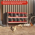 thumbnail image 4 of Chicken Nesting Box with Roll Out Egg Tray, Galvanized Steel Rustproof Laying Boxes for Hens, Chickens & Ducks, Ventilated & Easy-Clean Design, 4 of 7