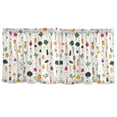 thumbnail image 7 of Yayeee Kitchen Curtains Tier Set of 2 Light Filtering 57"x24" Over Sink Window Panels, Beige Vegetables Pattern, 7 of 7