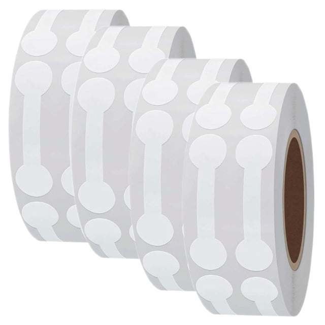 Etiquetas Adhesivas VentDepot GlamTagWhite 4 Rollos 2000 Etiquetas 4.2x1.1cm Blanco