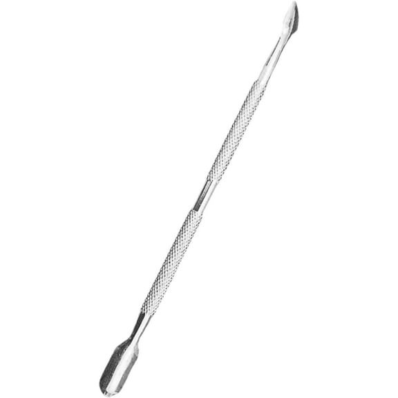 Set/Double Head Nail Remover Scraper Tool, Stainless Steel Manicure Remove Dead Skin Basic Care Tools (Silver)