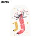 thumbnail image 1 of Etiqueta de papel con temática navideña Etiqueta de papel artesanal de bricolaje Hogar Oficina Decoración de vacaciones Adorno colgante, Calcetín de Navidad Scienceny HA000503-05B, 1 of 6