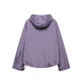 thumbnail image 3 of Womens Rain Jacket With Hood Waterproof Lightweight Packable Pullover Half Zip Rain Coat For Hiking Golf With Pocket, 3 of 3