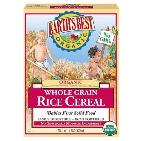 Earth's Best Organic Infant Cereal, Whole Grain Rice, 8 Ounce