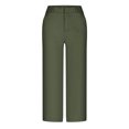 thumbnail image 4 of Bzhegqhd Ladies' Solid Color Casual Suit Loose Cropped Pants, 4 of 5