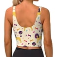 thumbnail image 4 of Goofa Cartoon Poodle Dog Printed Sports Bras for Women, High Impact Running Bra Workout Crop Tank Tops Longline Sports Bra Push up-, 4 of 9
