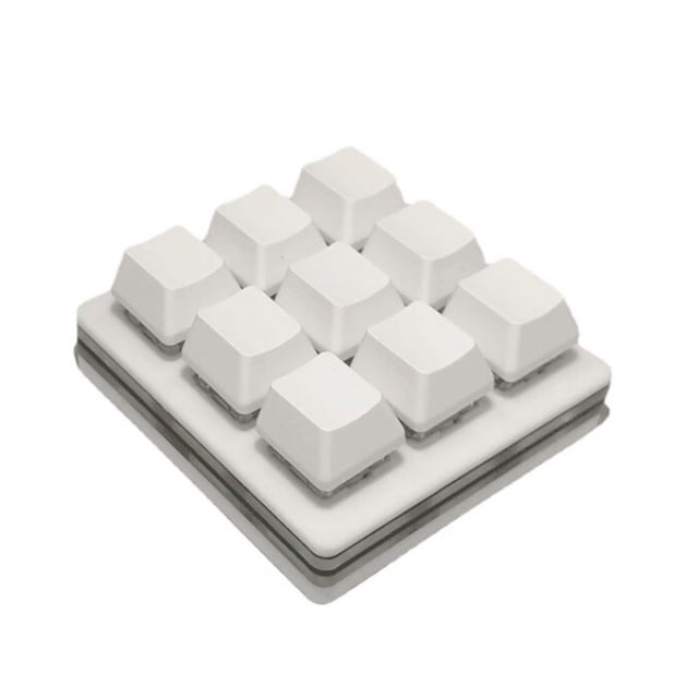 maskred Ordinateur Universel 9 Touches Clavier Bureau à la Maison Portable Copier Coller Touches Programmables Multi-Usage Mini Clavier de Bureau PC