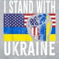 thumbnail image 3 of CafePress - I Stand With Ukraine Flag Amer Long Sleeve T Shirt - Womens Baseball Tee, 3 of 4