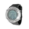 Cousteau Exploration Men's Digital Black Rubber Strap Watch