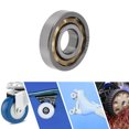 thumbnail image 2 of Rodamientos de bolas de ranura profunda EN14 de Unique Bargains 14x35x8mm P6 tipo abierto lubricados 1 Pc rueda universal de coche patinete patineta tono plateado tono dorado, 2 of 6