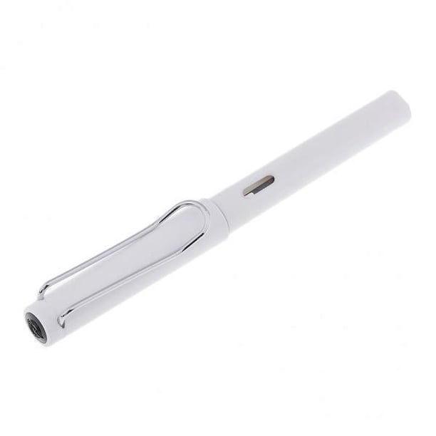 4x Pluma estilográfica, bolígrafo de tinta, bolígrafo de escritura para oficina, escuela, estudiante, papelería blanca 5 piezas