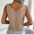 thumbnail image 4 of Njoeus Women's Tank Tops Casual Button V-Neck Knit Tanks Summer Sleeveless Shirts Camisole Tops for Women Trendy Blouse, 4 of 8