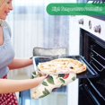 thumbnail image 2 of Yayeee Pot Holders Kitchen Heat Resistant with Pocket 7"x9.8" Cotton Oven Cooking Hot Pads, Apples Flower Pattern, 2 of 7