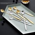 thumbnail image 5 of Grandest Birch 6PCS(sent 1PC) Spoon Long Handle Fine Texture Stainless Steel Mixing Coffee Spoon for Home, 5 of 9